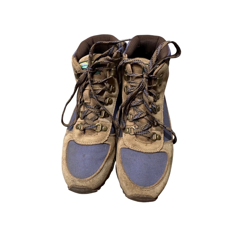 LL Bean Tek 2.5 Women Hiking Boots Brown Purple Suede 501750 size 8